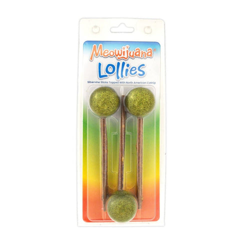 Meowijuana Lollies Silvervine Sticks With Catnip Cat Toy - Poudre Pet & Feed Supply